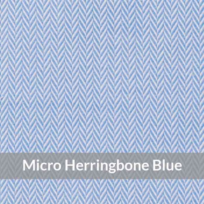 SF3073 – Light Weight, Blue/White Fine Micro Herringbone Dobby