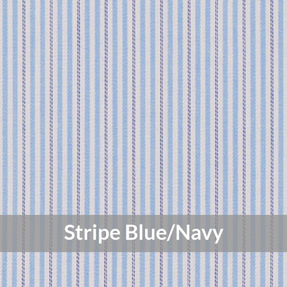 STE6077 – Light Weight, Blue/Navy/white Easy Care Small Stripe, Soft Touch