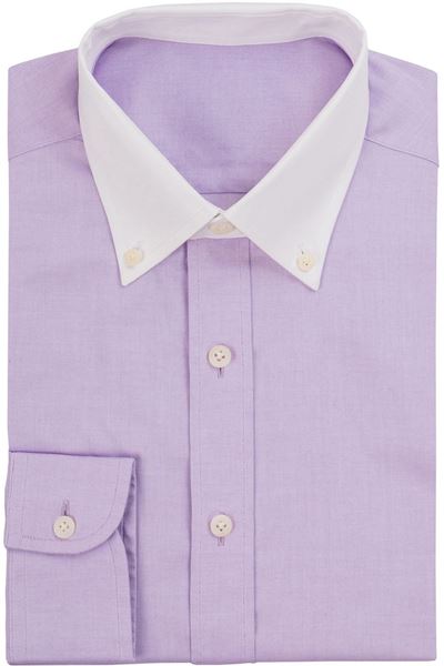 Picture of White Collar Preppy Oxford Shirt