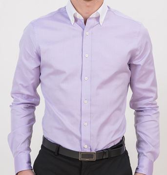 Picture of White Collar Preppy Oxford Shirt
