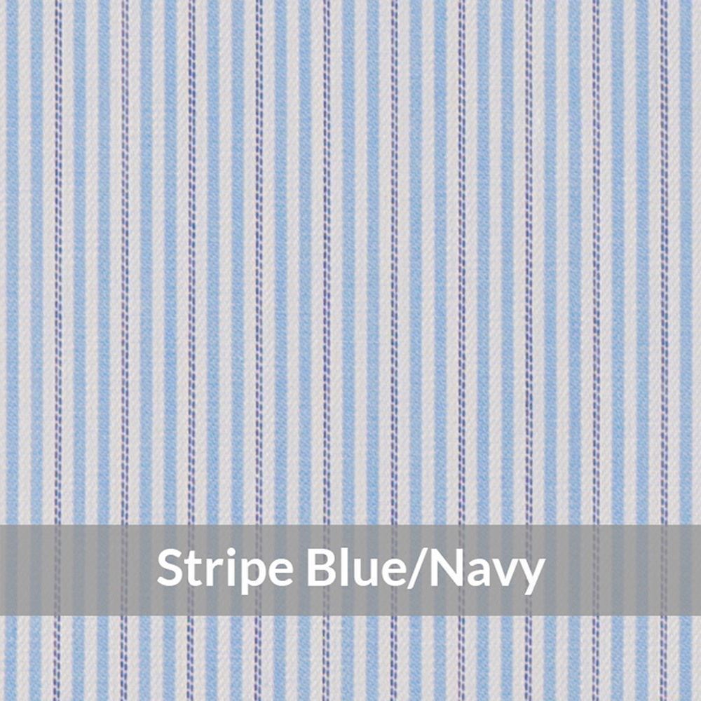 STE6077 – Light Weight, Blue/Navy/white Easy Care Small Stripe, Soft Touch