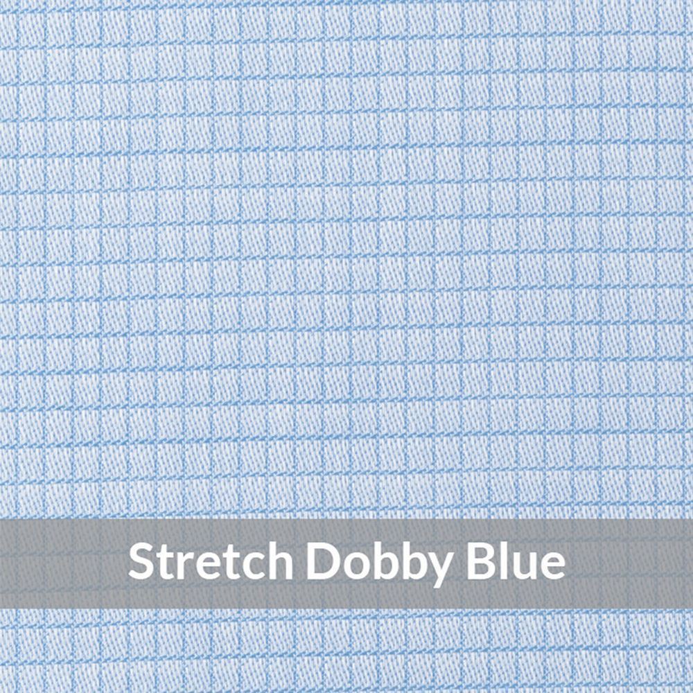 SFEH3080 – Light Weight , Blue/White Fine Stretch Check Dobby