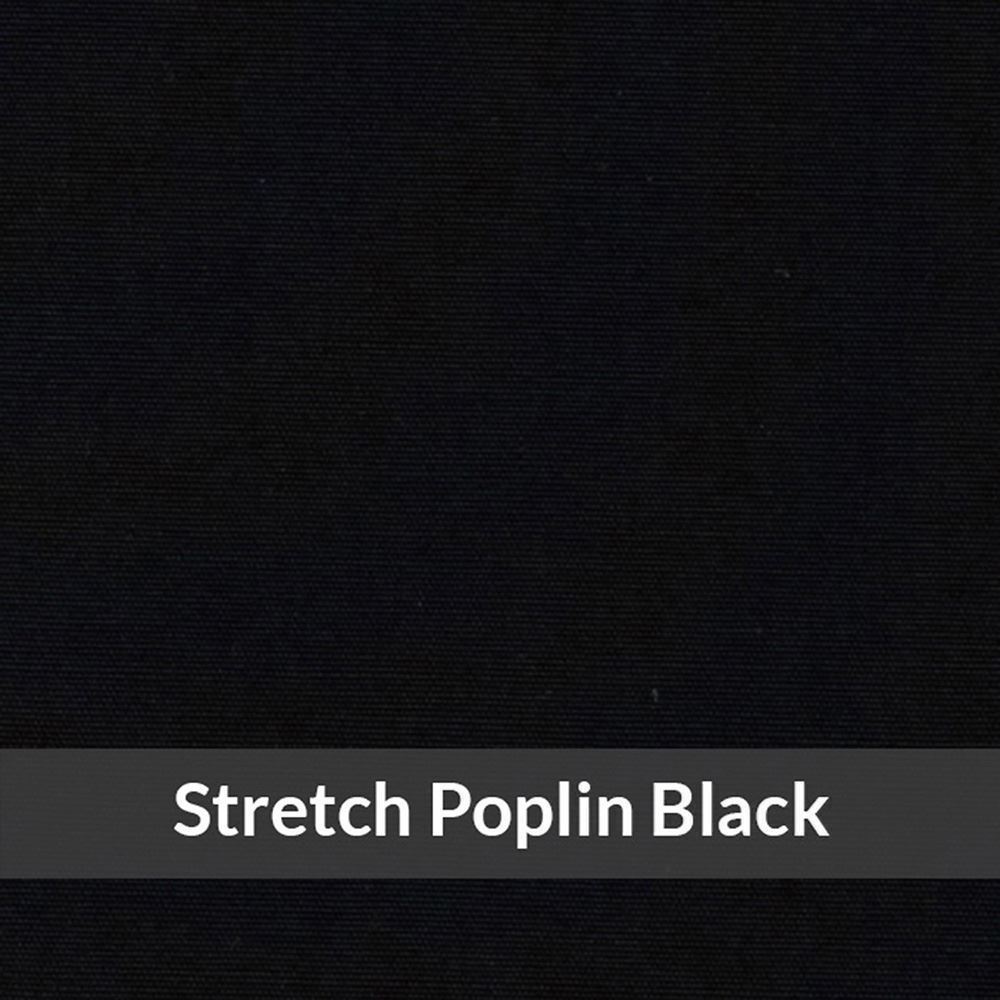 SPH1014—Medium Weight, Black , Fine Cotton Poplin with Stretch