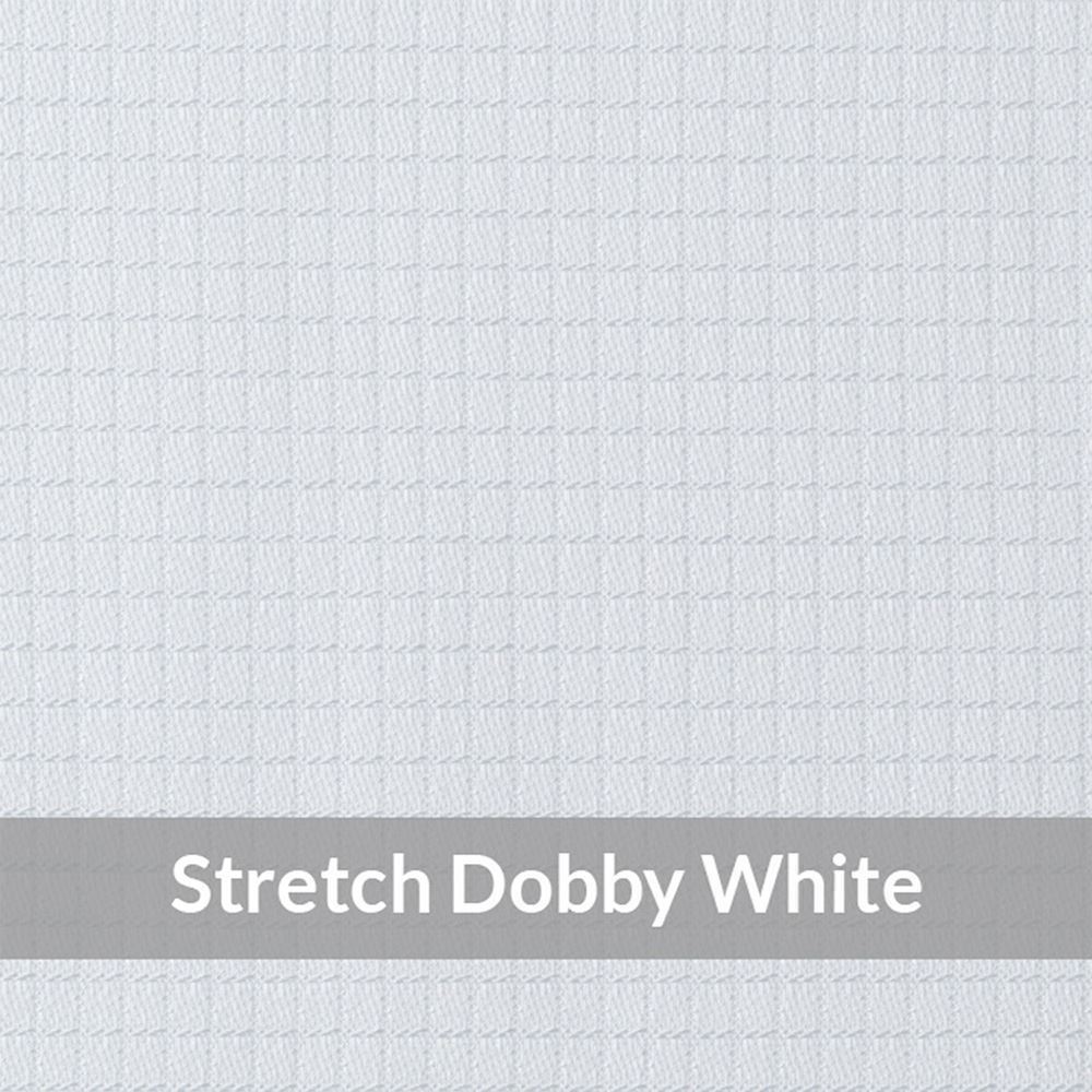 SFEH3079 – Light Weight, White Fine Stretch Check Dobby