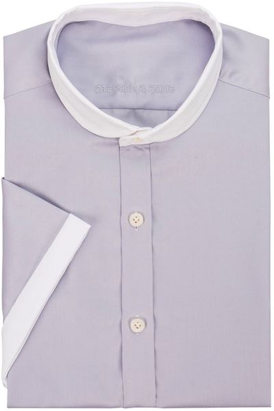 Picture of Smart Round Collar Short-sleeved shirt