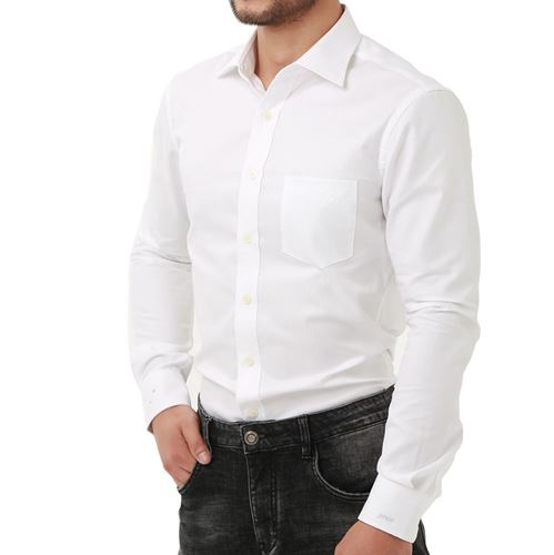 Picture of Subtle Tone on Tone Striped white shirt