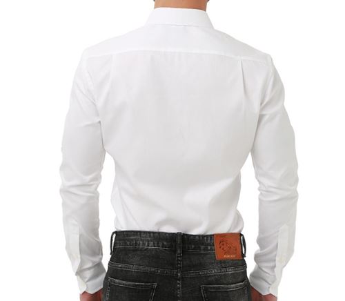 Picture of Subtle Tone on Tone Striped white shirt