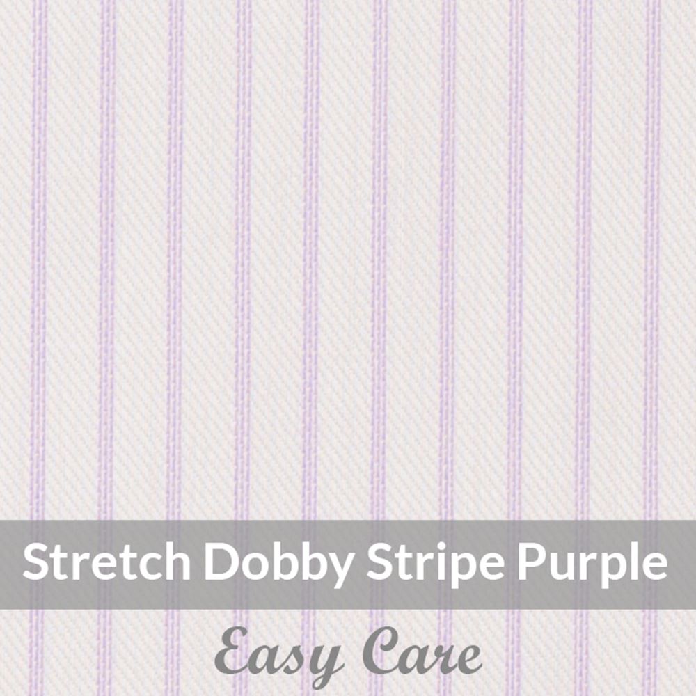 STEH6067 – Light Weight , Purple/White, Easy Care Stretch Pencil Stripe, Soft Touch