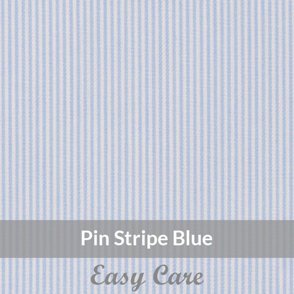 STE6069 – Light Weight , Blue/White Easy Care Pin Stripe,  Soft Touch