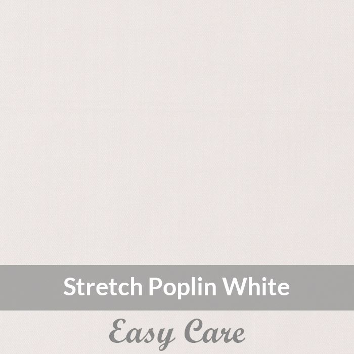 SPEH2017 – Light Weight , White Easy Care Stretch Poplin, Soft Touch