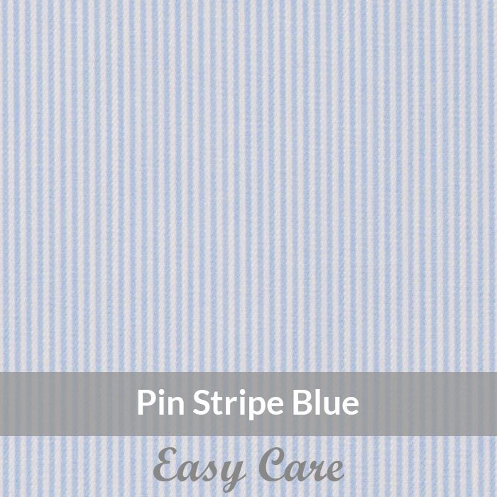 STE6069 – Light Weight , Blue/White Easy Care Pin Stripe,  Soft Touch