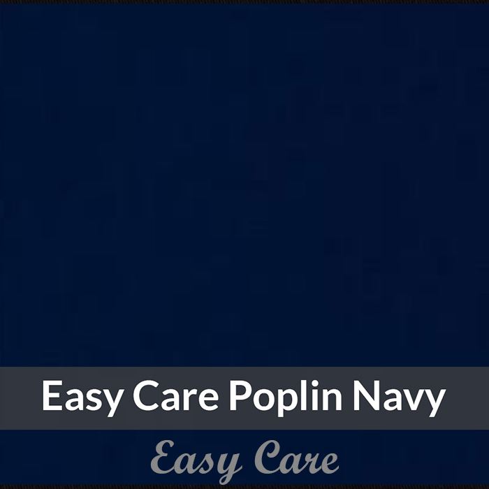 SPE2011 - Medium Weight , Navy  Wrinkle Free Poplin, Soft Touch