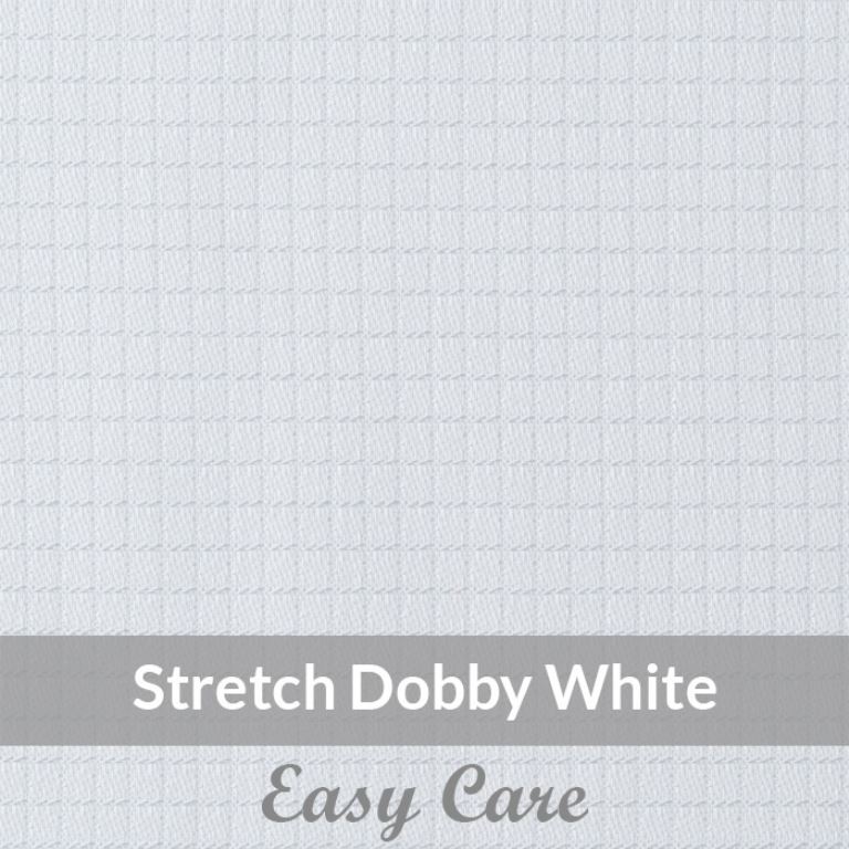 SFEH3079 – Light Weight, White Fine Stretch Check Dobby