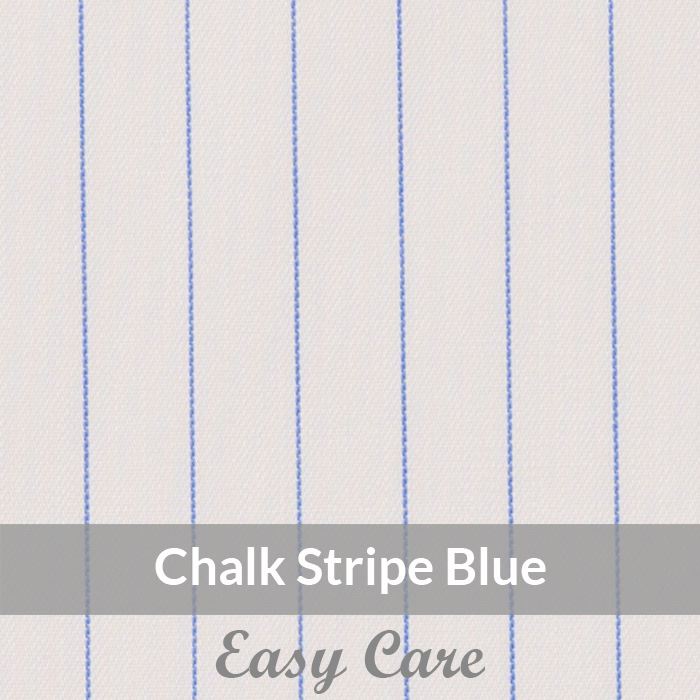 STE6085 – Light Weight, Blue/white Easy Care Pencil Chalk Stripe , Soft Touch