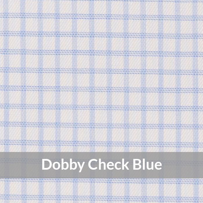 SCE7035 – Light Weight, Blue/White, Easy Care Dobby Check, Soft Touch